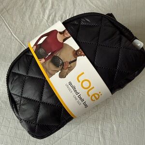 Lole Black Quilted Mini Bag